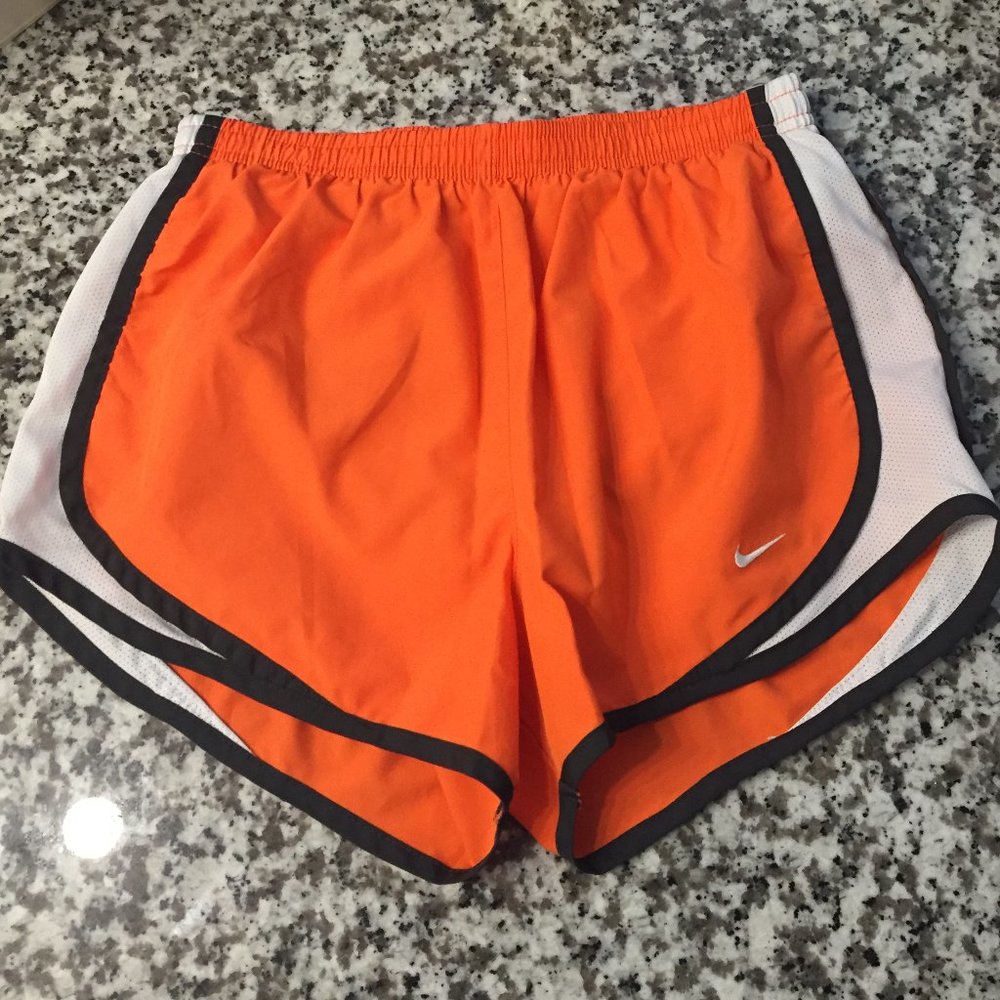 Orange Nike Tempo Running Shorts